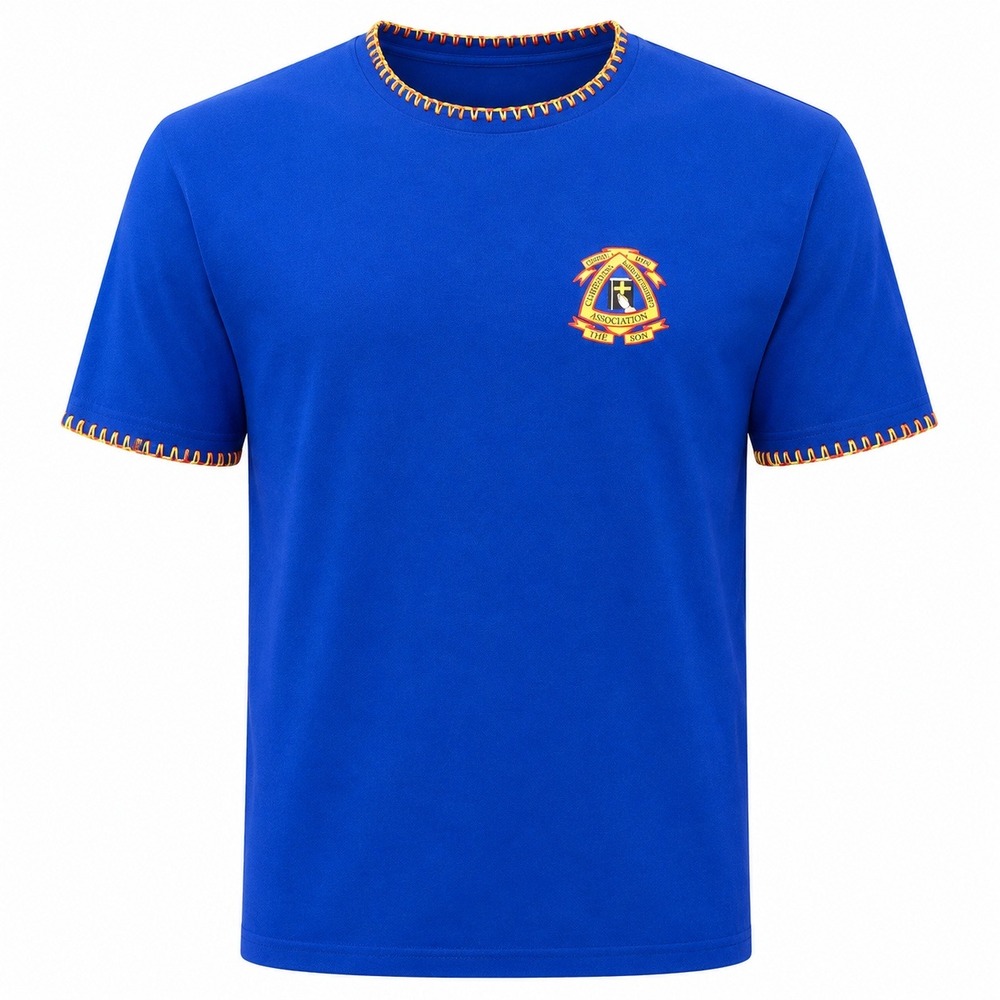 Christian Motorcyclists Association CMA Riding For The Son Blue T-Shirt Mens‎ XL